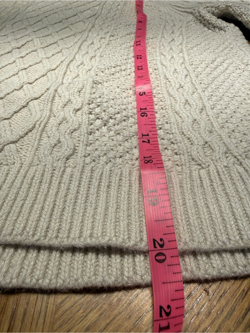 Vintage J. Crew Textured Cotton Cable Crewneck Sweater in Off-White - Picture 8 of 8